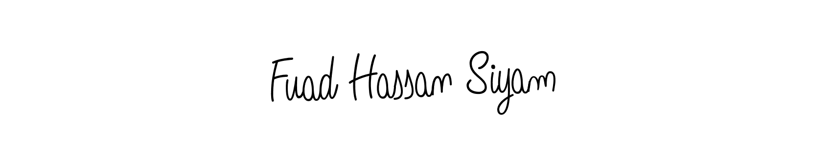 This is the best signature style for the Fuad Hassan Siyam name. Also you like these signature font (Angelique-Rose-font-FFP). Mix name signature. Fuad Hassan Siyam signature style 5 images and pictures png