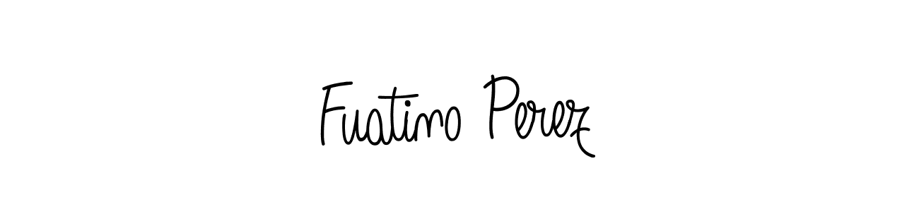 How to make Fuatino Perez name signature. Use Angelique-Rose-font-FFP style for creating short signs online. This is the latest handwritten sign. Fuatino Perez signature style 5 images and pictures png