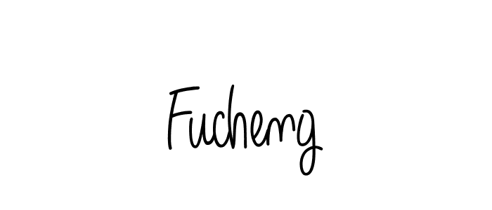 Make a beautiful signature design for name Fucheng. With this signature (Angelique-Rose-font-FFP) style, you can create a handwritten signature for free. Fucheng signature style 5 images and pictures png