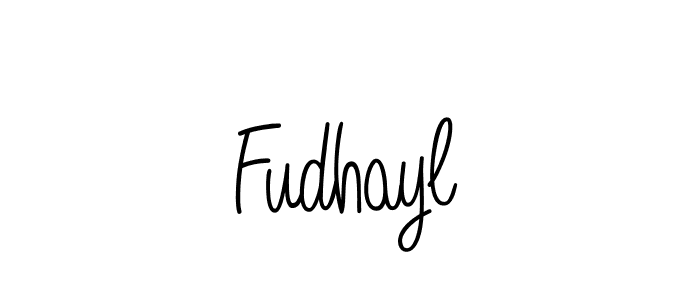 How to Draw Fudhayl signature style? Angelique-Rose-font-FFP is a latest design signature styles for name Fudhayl. Fudhayl signature style 5 images and pictures png