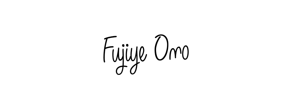 You should practise on your own different ways (Angelique-Rose-font-FFP) to write your name (Fujiye Ono) in signature. don't let someone else do it for you. Fujiye Ono signature style 5 images and pictures png