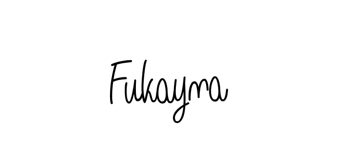 Design your own signature with our free online signature maker. With this signature software, you can create a handwritten (Angelique-Rose-font-FFP) signature for name Fukayna. Fukayna signature style 5 images and pictures png