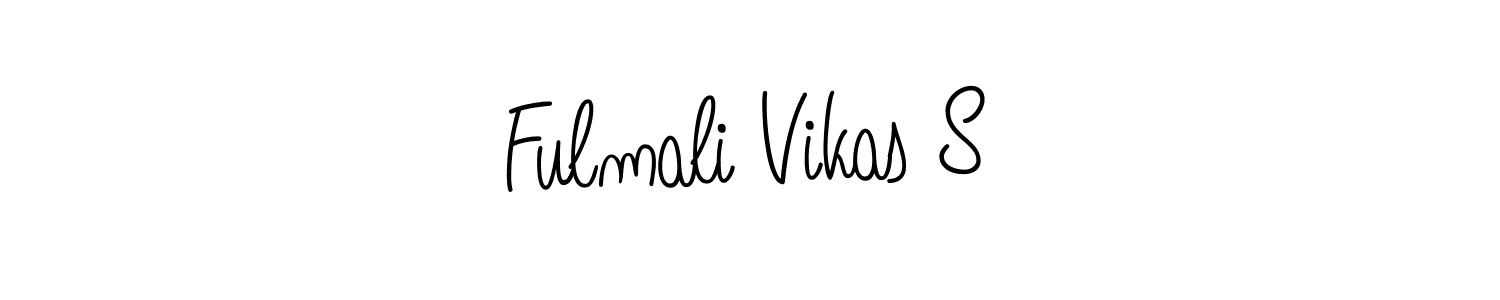 Also we have Fulmali Vikas S name is the best signature style. Create professional handwritten signature collection using Angelique-Rose-font-FFP autograph style. Fulmali Vikas S signature style 5 images and pictures png