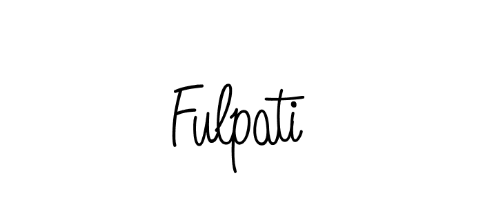 How to make Fulpati name signature. Use Angelique-Rose-font-FFP style for creating short signs online. This is the latest handwritten sign. Fulpati signature style 5 images and pictures png