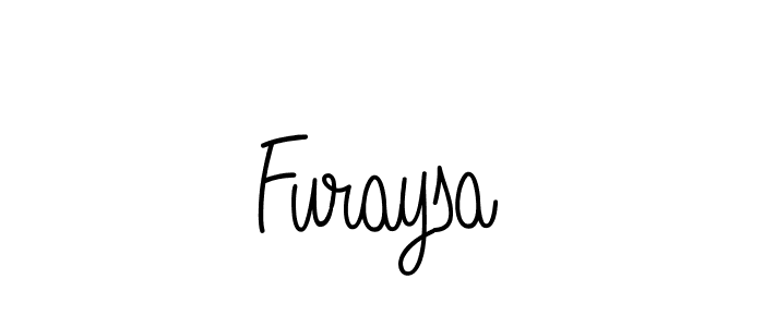 Use a signature maker to create a handwritten signature online. With this signature software, you can design (Angelique-Rose-font-FFP) your own signature for name Furaysa. Furaysa signature style 5 images and pictures png