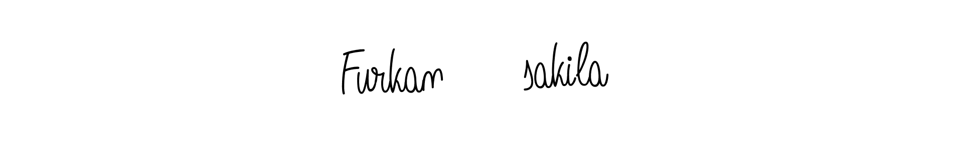 Create a beautiful signature design for name Furkan ❤️sakila. With this signature (Angelique-Rose-font-FFP) fonts, you can make a handwritten signature for free. Furkan ❤️sakila signature style 5 images and pictures png