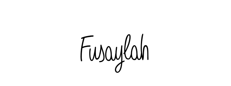 How to make Fusaylah name signature. Use Angelique-Rose-font-FFP style for creating short signs online. This is the latest handwritten sign. Fusaylah signature style 5 images and pictures png