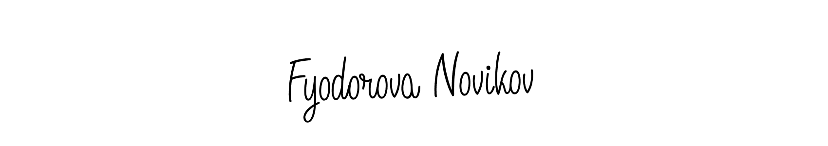 Use a signature maker to create a handwritten signature online. With this signature software, you can design (Angelique-Rose-font-FFP) your own signature for name Fyodorova Novikov. Fyodorova Novikov signature style 5 images and pictures png