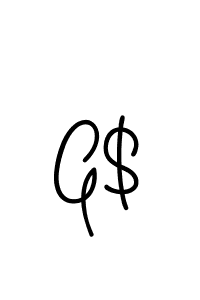 You should practise on your own different ways (Angelique-Rose-font-FFP) to write your name (G$) in signature. don't let someone else do it for you. G$ signature style 5 images and pictures png