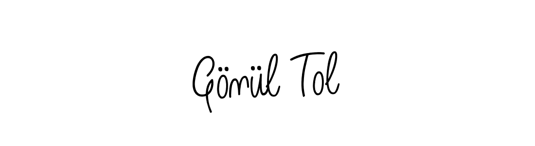 How to Draw Gönül Tol signature style? Angelique-Rose-font-FFP is a latest design signature styles for name Gönül Tol. Gönül Tol signature style 5 images and pictures png