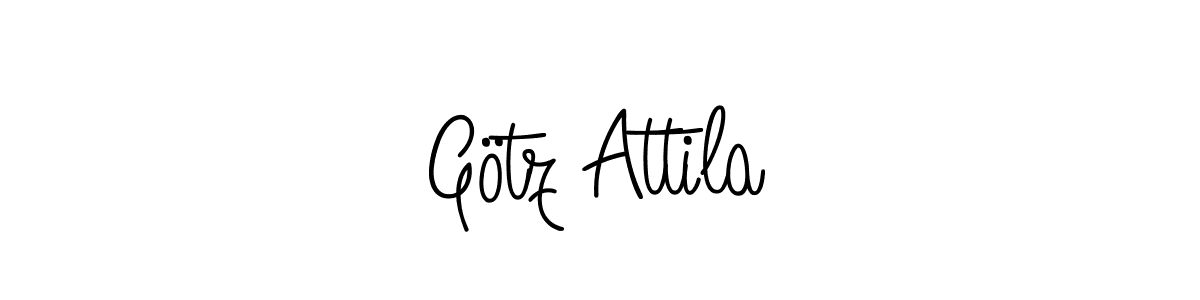 How to make Götz Attila name signature. Use Angelique-Rose-font-FFP style for creating short signs online. This is the latest handwritten sign. Götz Attila signature style 5 images and pictures png