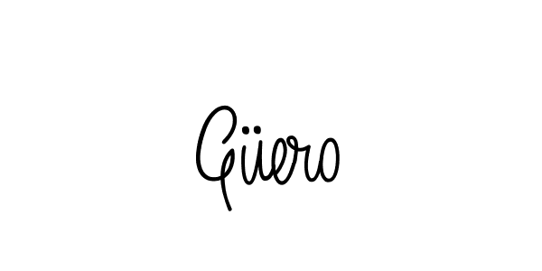 Create a beautiful signature design for name Güero. With this signature (Angelique-Rose-font-FFP) fonts, you can make a handwritten signature for free. Güero signature style 5 images and pictures png