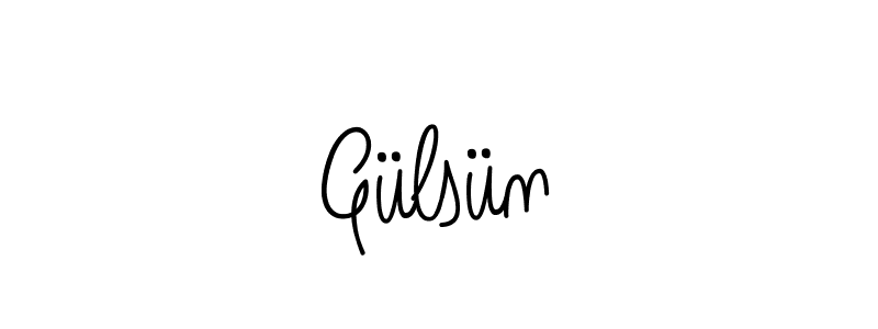 Create a beautiful signature design for name Gülsün. With this signature (Angelique-Rose-font-FFP) fonts, you can make a handwritten signature for free. Gülsün signature style 5 images and pictures png