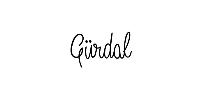Design your own signature with our free online signature maker. With this signature software, you can create a handwritten (Angelique-Rose-font-FFP) signature for name Gürdal. Gürdal signature style 5 images and pictures png