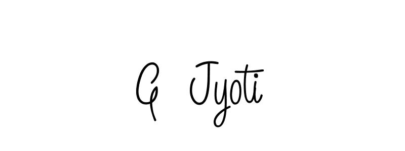 How to Draw G  Jyoti signature style? Angelique-Rose-font-FFP is a latest design signature styles for name G  Jyoti. G  Jyoti signature style 5 images and pictures png