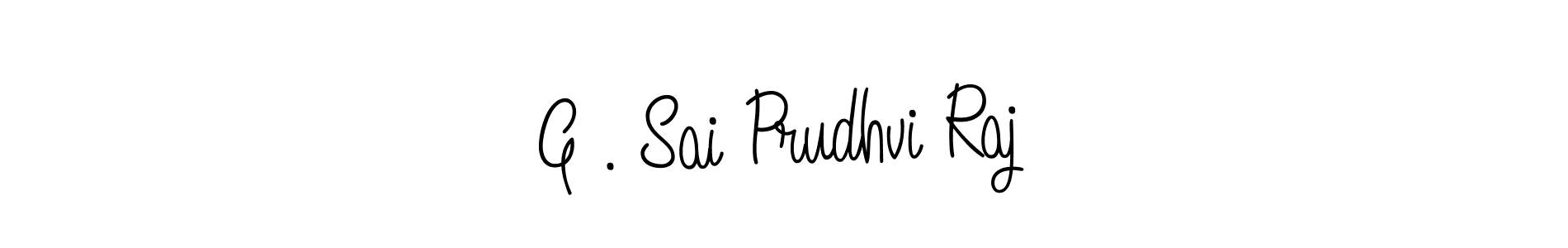 Design your own signature with our free online signature maker. With this signature software, you can create a handwritten (Angelique-Rose-font-FFP) signature for name G . Sai Prudhvi Raj. G . Sai Prudhvi Raj signature style 5 images and pictures png