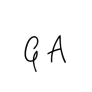 Design your own signature with our free online signature maker. With this signature software, you can create a handwritten (Angelique-Rose-font-FFP) signature for name G A. G A signature style 5 images and pictures png