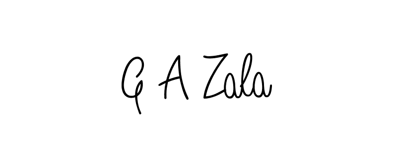 Here are the top 10 professional signature styles for the name G A Zala. These are the best autograph styles you can use for your name. G A Zala signature style 5 images and pictures png