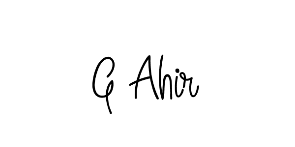 How to make G Ahir signature? Angelique-Rose-font-FFP is a professional autograph style. Create handwritten signature for G Ahir name. G Ahir signature style 5 images and pictures png