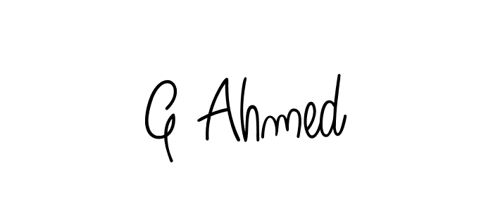 Make a beautiful signature design for name G Ahmed. Use this online signature maker to create a handwritten signature for free. G Ahmed signature style 5 images and pictures png