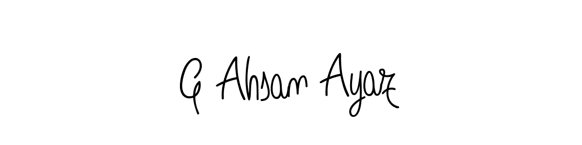 How to Draw G Ahsan Ayaz signature style? Angelique-Rose-font-FFP is a latest design signature styles for name G Ahsan Ayaz. G Ahsan Ayaz signature style 5 images and pictures png