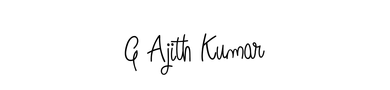 Make a short G Ajith Kumar signature style. Manage your documents anywhere anytime using Angelique-Rose-font-FFP. Create and add eSignatures, submit forms, share and send files easily. G Ajith Kumar signature style 5 images and pictures png