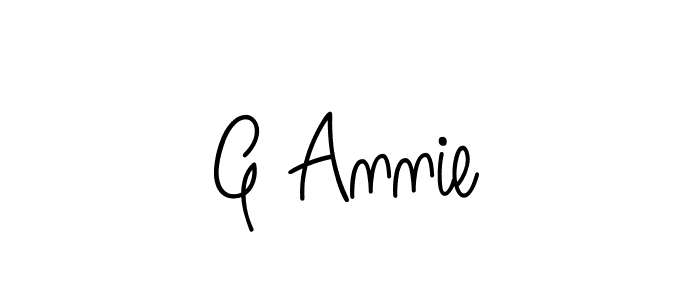 Design your own signature with our free online signature maker. With this signature software, you can create a handwritten (Angelique-Rose-font-FFP) signature for name G Annie. G Annie signature style 5 images and pictures png