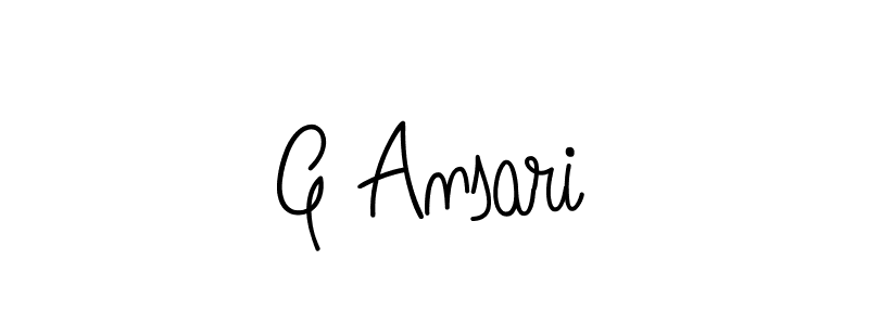 How to Draw G Ansari signature style? Angelique-Rose-font-FFP is a latest design signature styles for name G Ansari. G Ansari signature style 5 images and pictures png