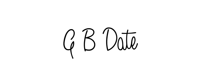 Design your own signature with our free online signature maker. With this signature software, you can create a handwritten (Angelique-Rose-font-FFP) signature for name G B Date. G B Date signature style 5 images and pictures png