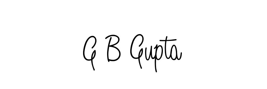 G B Gupta stylish signature style. Best Handwritten Sign (Angelique-Rose-font-FFP) for my name. Handwritten Signature Collection Ideas for my name G B Gupta. G B Gupta signature style 5 images and pictures png