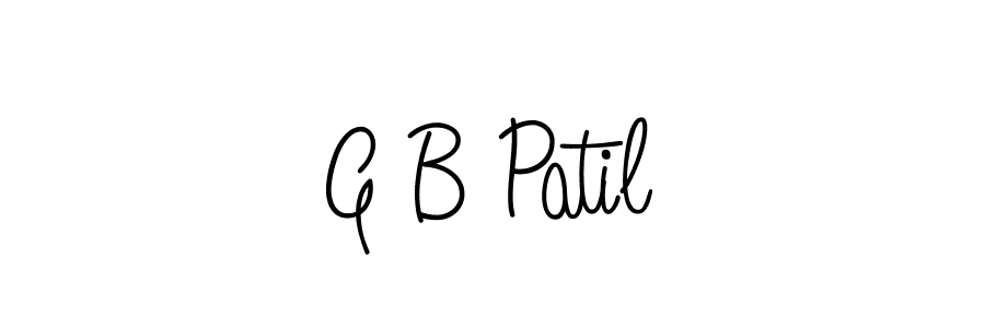 Make a beautiful signature design for name G B Patil. Use this online signature maker to create a handwritten signature for free. G B Patil signature style 5 images and pictures png