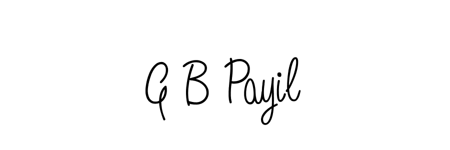 Check out images of Autograph of G B Payil name. Actor G B Payil Signature Style. Angelique-Rose-font-FFP is a professional sign style online. G B Payil signature style 5 images and pictures png