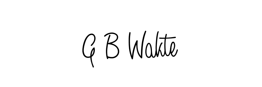 Design your own signature with our free online signature maker. With this signature software, you can create a handwritten (Angelique-Rose-font-FFP) signature for name G B Wakte. G B Wakte signature style 5 images and pictures png