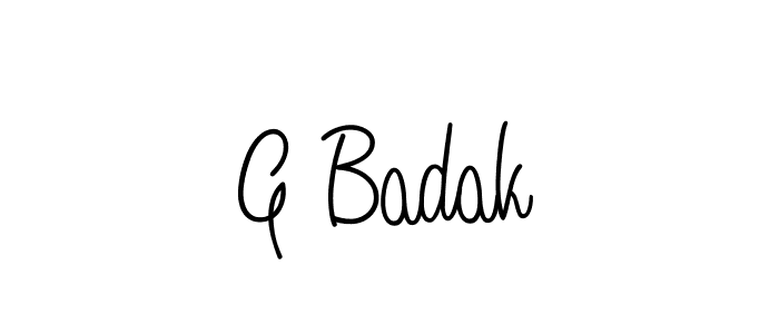 How to Draw G Badak signature style? Angelique-Rose-font-FFP is a latest design signature styles for name G Badak. G Badak signature style 5 images and pictures png