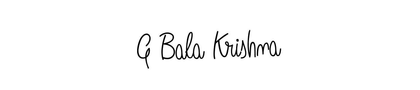 Design your own signature with our free online signature maker. With this signature software, you can create a handwritten (Angelique-Rose-font-FFP) signature for name G Bala Krishna. G Bala Krishna signature style 5 images and pictures png