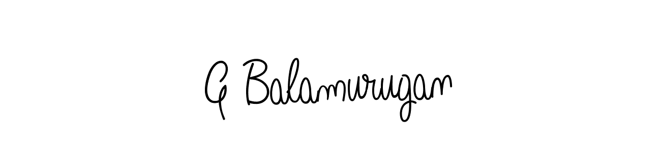 You should practise on your own different ways (Angelique-Rose-font-FFP) to write your name (G Balamurugan) in signature. don't let someone else do it for you. G Balamurugan signature style 5 images and pictures png