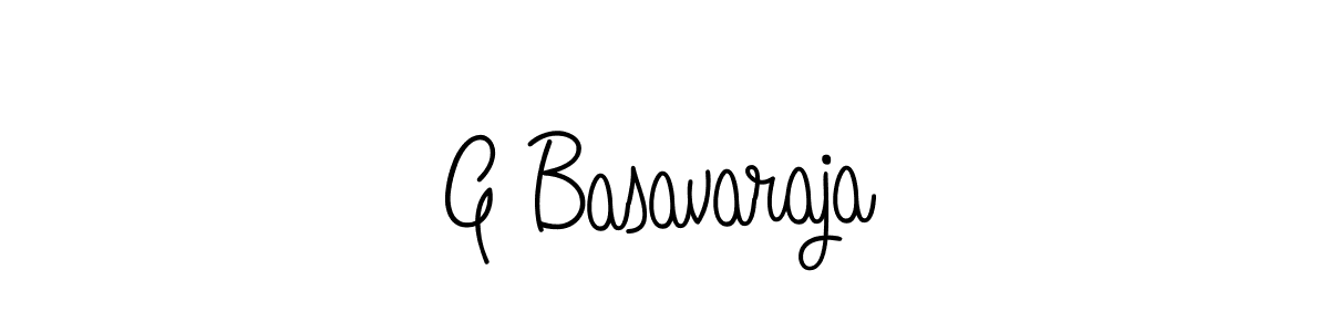 Design your own signature with our free online signature maker. With this signature software, you can create a handwritten (Angelique-Rose-font-FFP) signature for name G Basavaraja. G Basavaraja signature style 5 images and pictures png