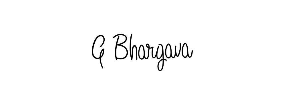 How to make G Bhargava name signature. Use Angelique-Rose-font-FFP style for creating short signs online. This is the latest handwritten sign. G Bhargava signature style 5 images and pictures png