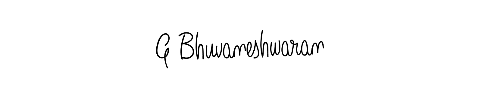 Make a beautiful signature design for name G Bhuvaneshwaran. With this signature (Angelique-Rose-font-FFP) style, you can create a handwritten signature for free. G Bhuvaneshwaran signature style 5 images and pictures png