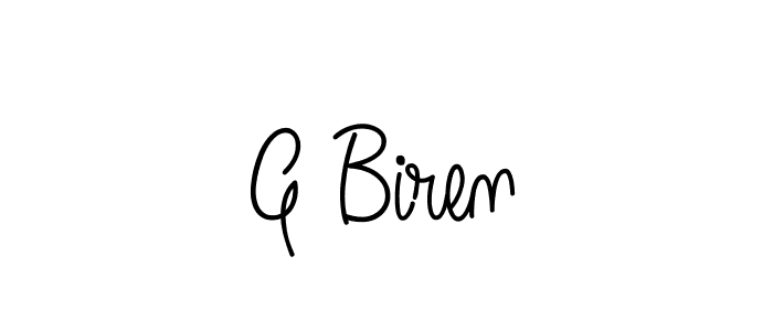 Use a signature maker to create a handwritten signature online. With this signature software, you can design (Angelique-Rose-font-FFP) your own signature for name G Biren. G Biren signature style 5 images and pictures png