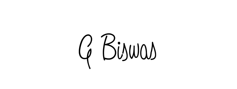 Design your own signature with our free online signature maker. With this signature software, you can create a handwritten (Angelique-Rose-font-FFP) signature for name G Biswas. G Biswas signature style 5 images and pictures png