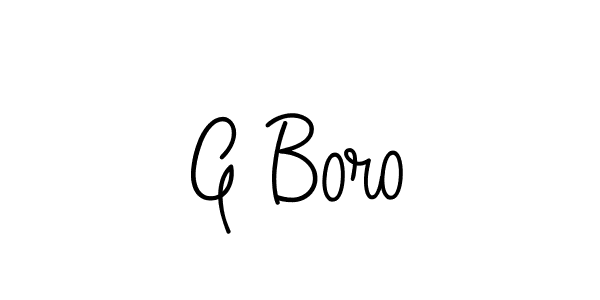 Create a beautiful signature design for name G Boro. With this signature (Angelique-Rose-font-FFP) fonts, you can make a handwritten signature for free. G Boro signature style 5 images and pictures png