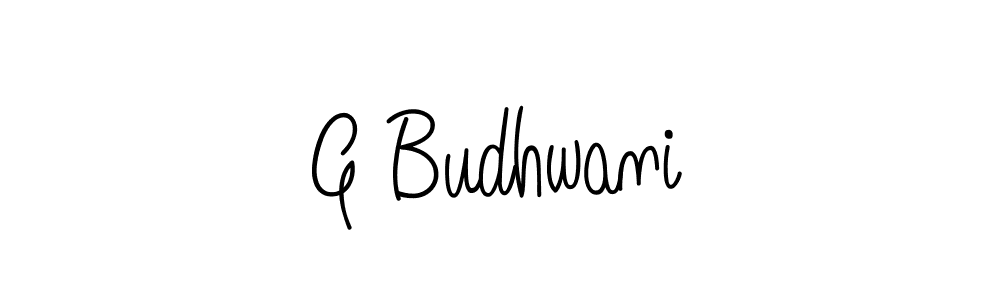 G Budhwani stylish signature style. Best Handwritten Sign (Angelique-Rose-font-FFP) for my name. Handwritten Signature Collection Ideas for my name G Budhwani. G Budhwani signature style 5 images and pictures png