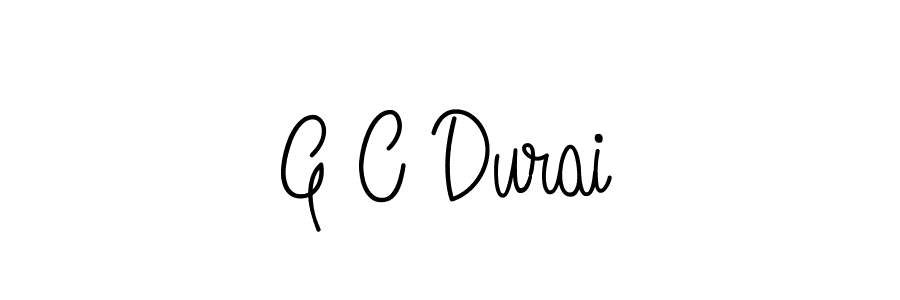 G C Durai stylish signature style. Best Handwritten Sign (Angelique-Rose-font-FFP) for my name. Handwritten Signature Collection Ideas for my name G C Durai. G C Durai signature style 5 images and pictures png