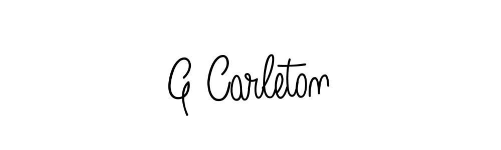 G Carleton stylish signature style. Best Handwritten Sign (Angelique-Rose-font-FFP) for my name. Handwritten Signature Collection Ideas for my name G Carleton. G Carleton signature style 5 images and pictures png
