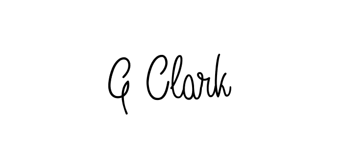 G Clark stylish signature style. Best Handwritten Sign (Angelique-Rose-font-FFP) for my name. Handwritten Signature Collection Ideas for my name G Clark. G Clark signature style 5 images and pictures png