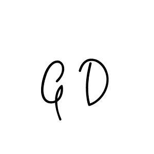 The best way (Angelique-Rose-font-FFP) to make a short signature is to pick only two or three words in your name. The name G D include a total of six letters. For converting this name. G D signature style 5 images and pictures png