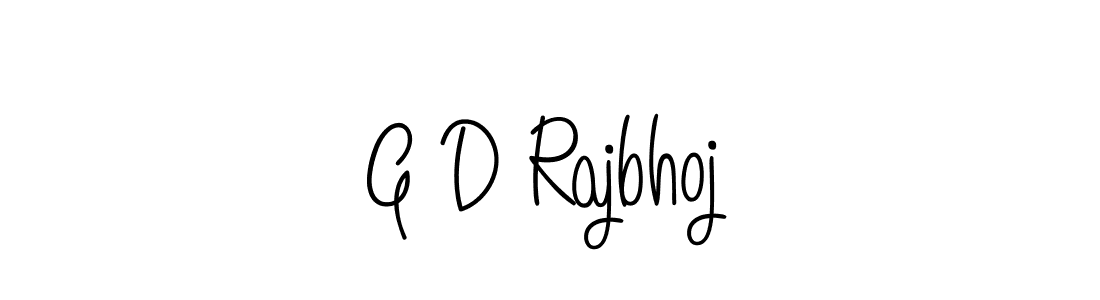 Design your own signature with our free online signature maker. With this signature software, you can create a handwritten (Angelique-Rose-font-FFP) signature for name G D Rajbhoj. G D Rajbhoj signature style 5 images and pictures png