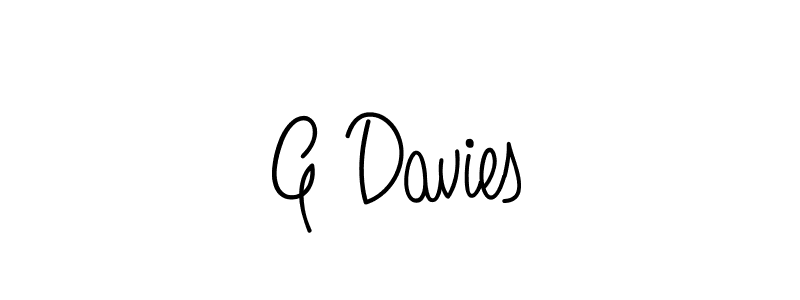 Make a beautiful signature design for name G Davies. With this signature (Angelique-Rose-font-FFP) style, you can create a handwritten signature for free. G Davies signature style 5 images and pictures png