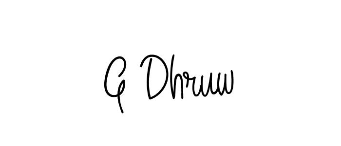 Best and Professional Signature Style for G Dhruw. Angelique-Rose-font-FFP Best Signature Style Collection. G Dhruw signature style 5 images and pictures png